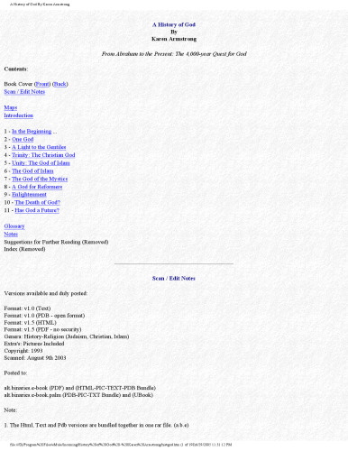 ﻿تاریخچه خدا: جستجوی 4000 ساله یهودیت، مسیحیت و اسلام