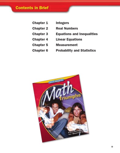 ﻿Math Triumphs Foundations for Geometry Teacher Edition 2010