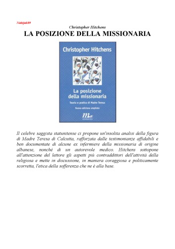 ﻿مقام مبلغ. نظریه و عمل مادر ترزا