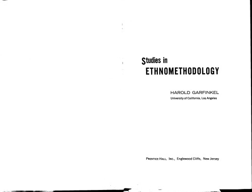 مطالعات در Ethnomethodology