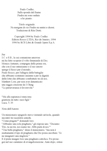 من در لبه رود Piedra نشسته و گریه کردم