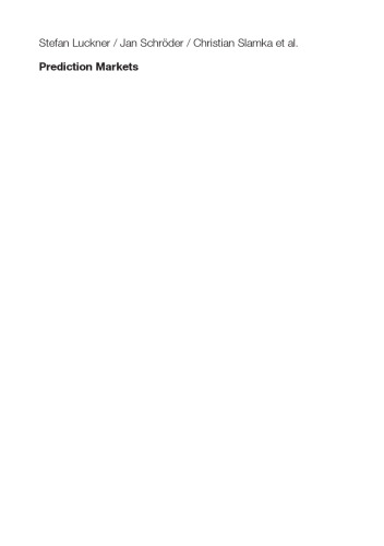 پیش بینی بازار: اصول ، طرح ها و برنامه های کاربردی