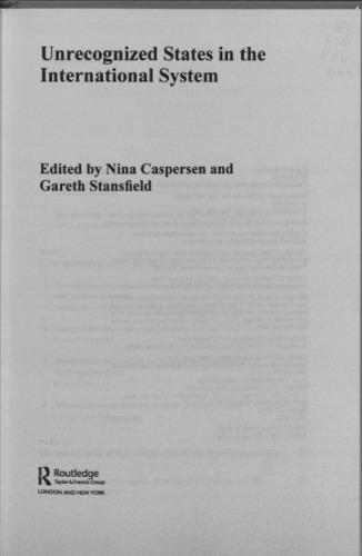 ﻿کشورهای به رسمیت شناخته نشده در سیستم بین المللی (مطالعات اکستر در سیاست قومی)