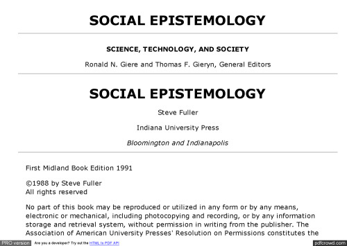 معرفت شناسی اجتماعی