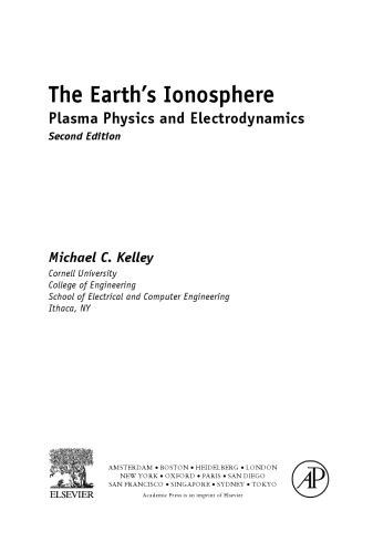 ﻿یونوسفر زمین: فیزیک پلاسما و الکترودینامیک
