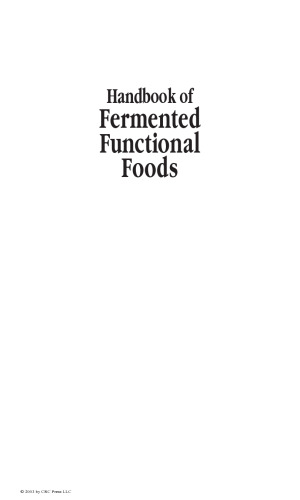 کتابچه راهنمای غذاهای عملکردی تخمیر شده (مواد غذایی کاربردی و داروهای ضد پروتئین)