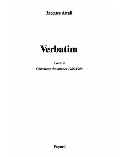 Verbatim II (1986-1988)