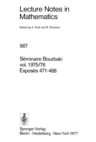 Seminarium Bourbaki vol 1975 76 بازتاب 471-488