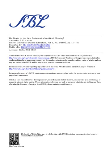 ﻿مجله ادبیات کتاب مقدس 1890-2