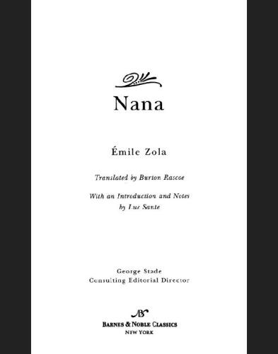Nana (Barnes & Noble Classics)