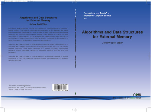 الگوریتم ها و ساختارهای داده برای حافظه خارجی (مبانی و روندها (R) در علوم رایانه نظری)
