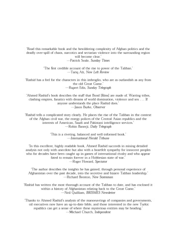 طالبان: اسلام، نفت و بازی بزرگ جدید در آسیای مرکزی