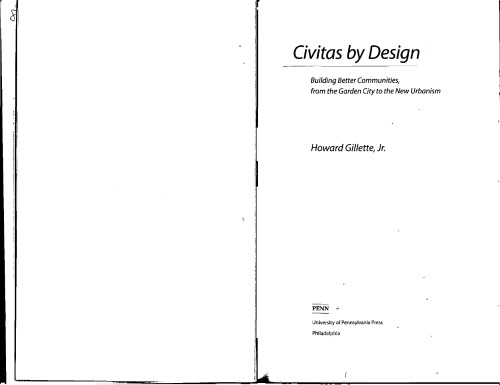 ﻿Civitas با طراحی: ایجاد جوامع بهتر، از باغ شهر تا شهرسازی جدید