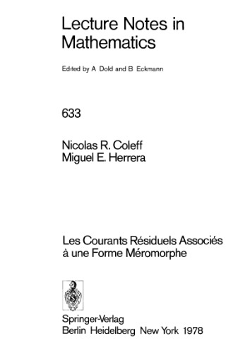 ﻿جریان های باقیمانده مرتبط با یک فرم مرومورفیک