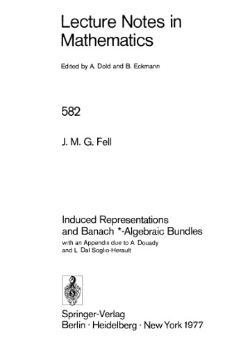 نمایندگی های القایی و بسته های جبری Banach-Algebraic