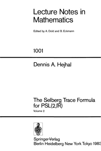﻿فرمول ردیابی سلبرگ برای PSL(2R)