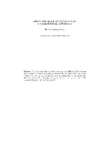 ﻿از گسسته به پیوسته: یک رویکرد متغیر