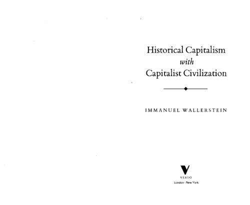 ﻿سرمایه داری تاریخی با تمدن سرمایه داری (ویرایش دوم)