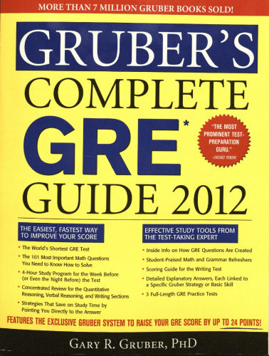 Gruber Complete GRE Guide 2012