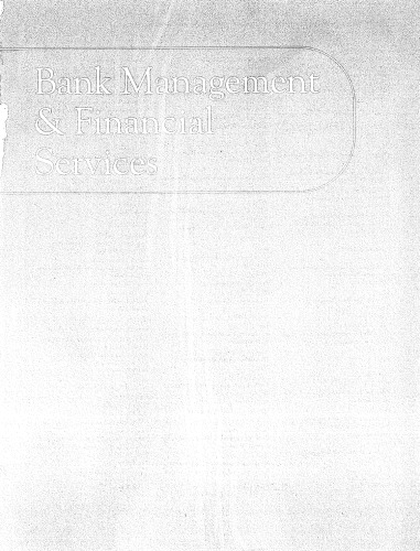 ﻿مدیریت بانک و خدمات مالی، ویرایش هفتم