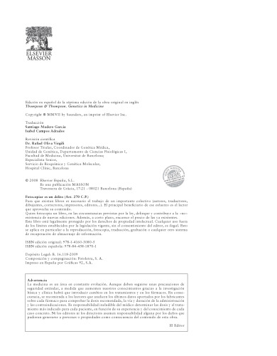 ﻿تامپسون و تامپسون: ژنتیک در پزشکی