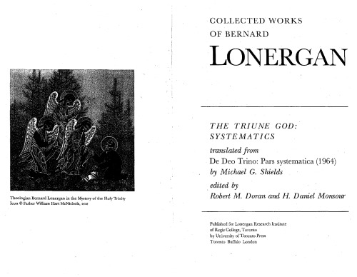 The Triune God: Systematics (مجموعه آثار برنارد لونرگان)