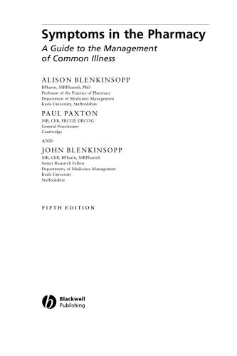 ﻿علائم در داروخانه: راهنمای مدیریت بیماری شایع