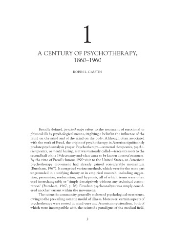 تاریخچه روان درمانی: استمرار و تغییر