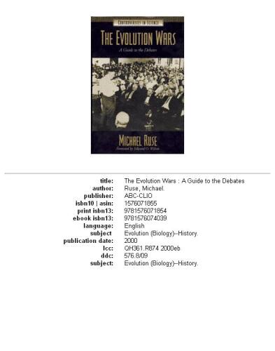 ﻿جنگ های تکاملی: راهنمای بحث ها ()