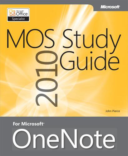 ﻿راهنمای مطالعه MOS 2010 برای Microsoft OneNote