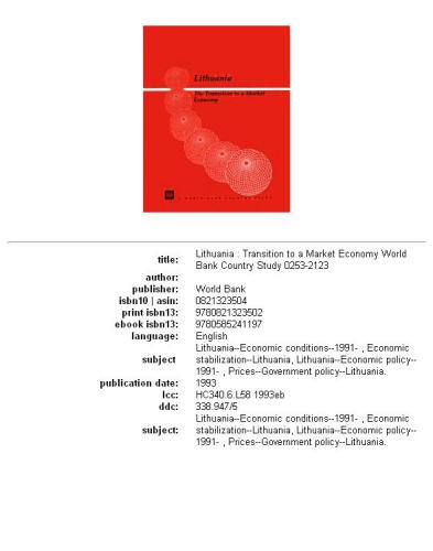 ﻿لیتوانی: گذار به اقتصاد بازار