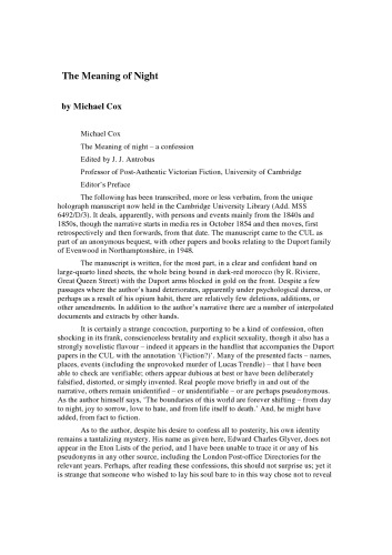 ﻿معنی شب: اعتراف