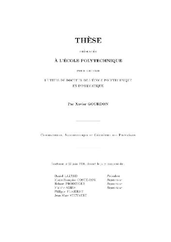 الگوریتم های ترکیبیاتی و هندسه از چند جمله ای