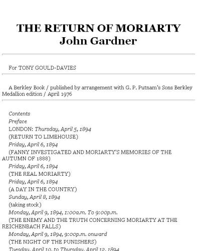 ﻿بازگشت موریارتی