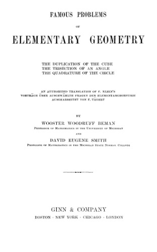 مشکلات مشهور هندسه ابتدایی