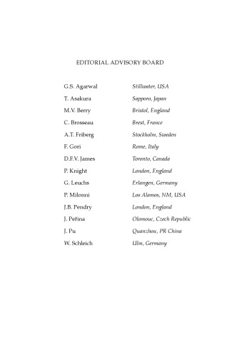 ﻿پیشرفت در اپتیک، جلد 54