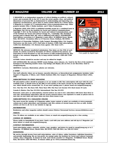 ﻿مجله Z شماره اکتبر 2011