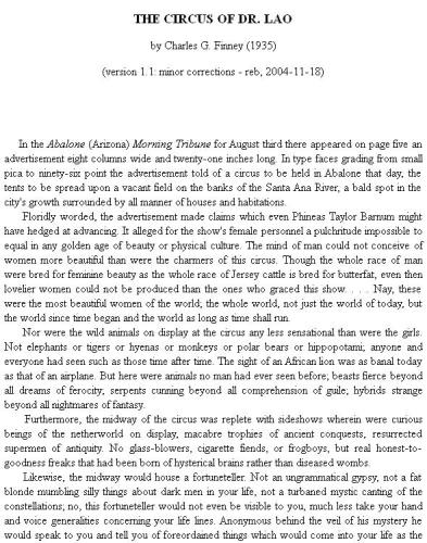 ﻿سیرک دکتر لائو