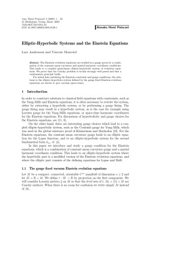 ﻿Annales Henri Poincaré - جلد 4