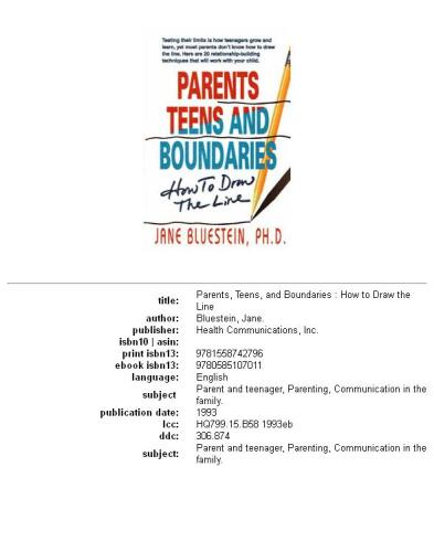 ﻿والدین، نوجوانان و مرزها: نحوه ترسیم خط