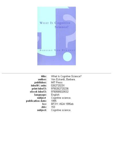 ﻿علم شناختی چیست؟