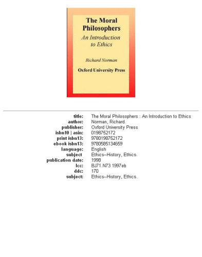 ﻿فیلسوفان اخلاق: درآمدی بر اخلاق