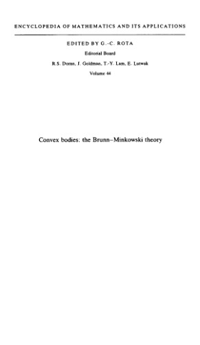 اجسام محوری، نظریه Brunn-Minkowski