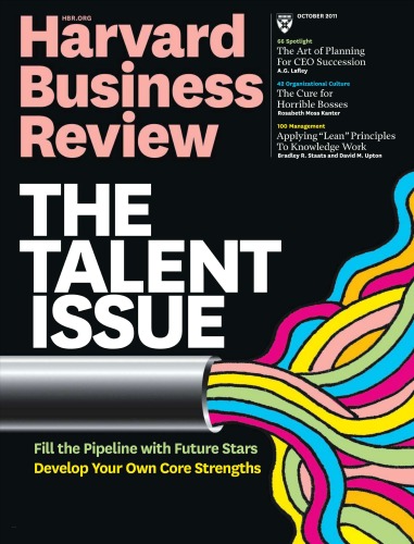 ﻿Harvard Business Review - اکتبر 2011 جلد 89 شماره 10
