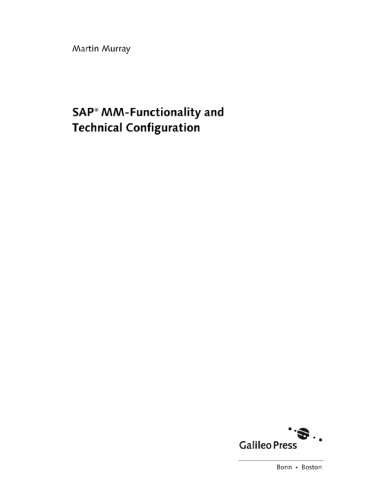 ﻿SAP MM-functionality و پیکربندی فنی (نسخه دوم)