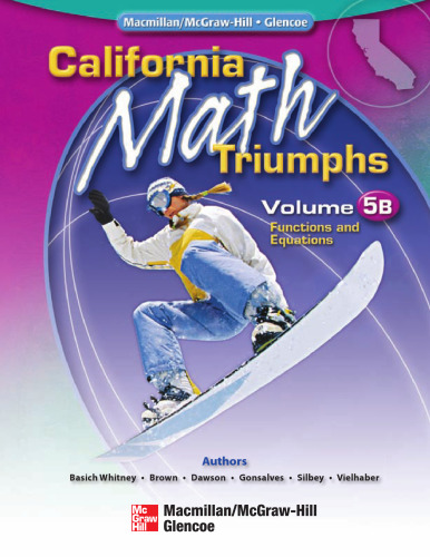 ﻿توابع کالیفرنیا Math Triumphs VOL 5b (CALIFORNIA MATH TRIUMPHS VOL 5B)