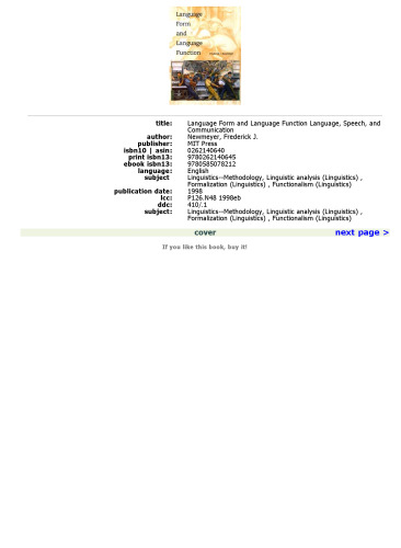 ﻿فرم زبان و عملکرد زبان (زبان ، گفتار و ارتباطات)