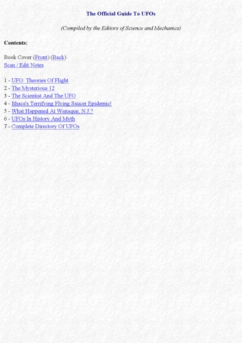 ﻿راهنمای رسمی بشقاب پرنده ها