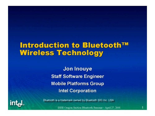 ﻿مقدمه ای بر فناوری بی سیم Bluetooth™