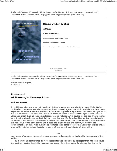 مراحل زیر آب